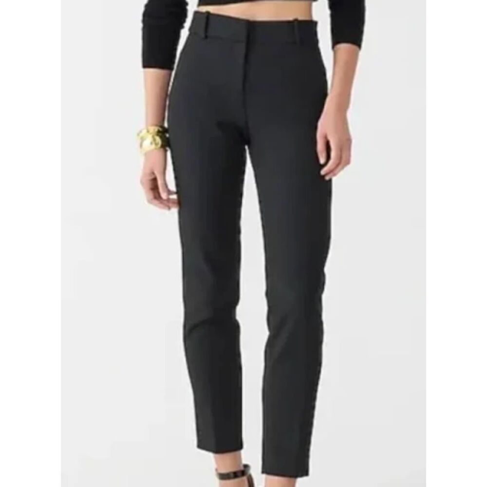 J.Crew cameron slim cropped pant size 6 black flawed